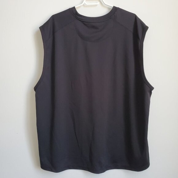 Men's Sportek Athletic Muscle Tank, Black, XL - Picture 4 of 6